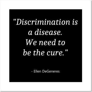 Quote About Zero Discrimination Day Posters and Art